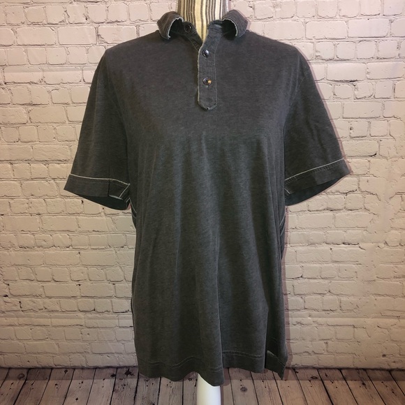 Tommy Bahama Gray Short Sleeve Shirt - Picture 2 of 8